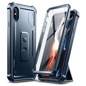 Dexnor for iPhone X/iPhone Xs Case, [Built in Screen Protector and Kickstand] Military Grade Protection Shockproof Protective Cover - 1 of 1