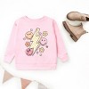 The Juniper Shop SmileyWorld Checkered Lightning Floral Youth Sweatshirt - 2 of 3