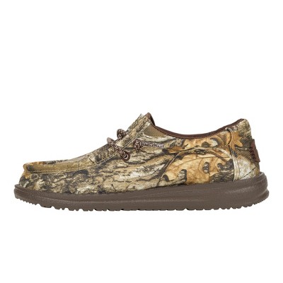 Hey Dude Youth Boys Wally Youth Realtree Edge® , Brown/Natural, 13