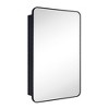 TEHOME Garnes Rectangular Recessed or Surface Mount Metal Medicine Cabinet with Mirror - 3 of 4