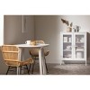 Eddison Mesh 2 Door Storage Cabinet Pure White - South Shore: Metal Frame, Adjustable Shelves, Wall Anchor - 2 of 4