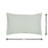 Set of 3 King Jullian Collection 100% Cotton Tufted Unique Luxurious Bold Stripes Design Bedspread Set Sage - Better Trends - 3 of 4