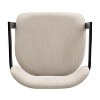 CAVINAS Classic Dining Chairs, Upholstered Arm Chairs with Rubberwood Frame, Kitchen Chairs for Living Room - 3 of 4