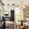 PAKOKULA Modern 9-Light Gold Branch Chandelier with White Fabric Shade - 4 of 4