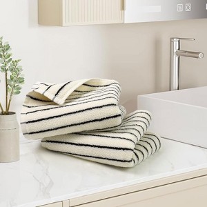 Ridstar 100% Cotton Bath Towel for Adults and Children-Black - 1 of 4