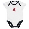 NCAA Washington State Cougars Infant Girls' 3pk Bodysuit Set - 3 of 4
