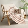 Amelie Home Nautical Rudder Pattern Chenille Throw Blanket - 4 of 4