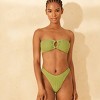 Women's Pucker Textured Low-Rise Extra High Leg Extra Cheeky Bikini Bottom - Wild Fable™ - 3 of 4