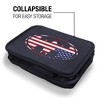 Batman Usa American Flag Shield Logo Insulated Soft Sided Lunch Box - 4 of 4