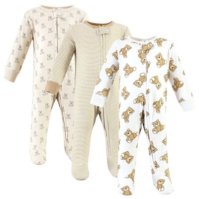Hudson Baby Cotton Sleep and Play, Teddy Bears
