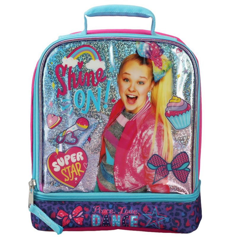 Jojo Siwa Dual Compartment Kids Lunch Box for girls, 1 of 6