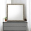 SEVOBAL Bathroom Vanity Mirrors Light Gray Finish Square Mirror Durable Design Anti-Scratch Surface Versatile, Light Gray, 1"*35"*35" - 2 of 4