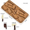 JDICTION Halloween Chocolate Molds 3pcs Knife Silicone Candy Molds for Resin, Soap, Ice, Fondant, Cupcake Decoration - 2 of 4