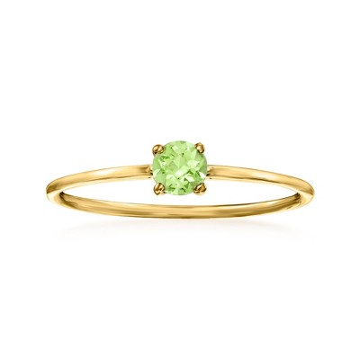RS Pure by Ross-Simons 0.20 Carat Peridot Ring in 14kt Yellow Gold