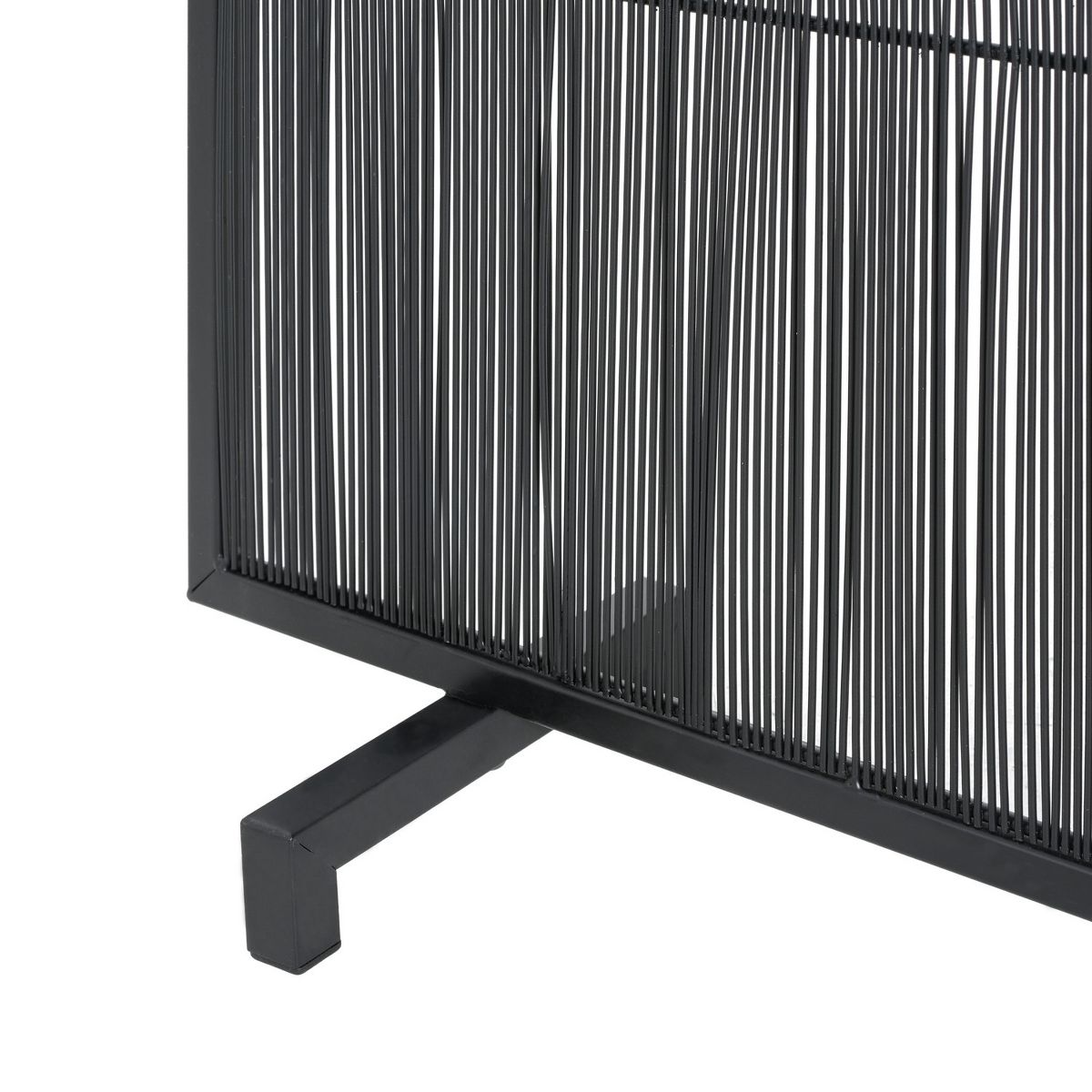 Christopher Knight Home Akira Modern Rectangular Metal Single Panel Fireplace Screen - thumbnail 7