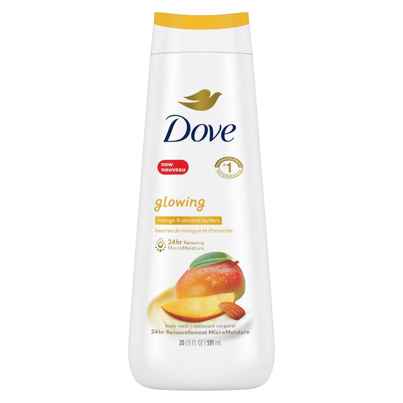 Dove Glowing Body Wash - Mango &#38; Almond Butters - 20 fl oz, 3 of 12