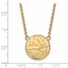 Black Bow Jewelry 10k Yellow Gold New York Islanders NHL Necklace 18 Inch - 2 of 4