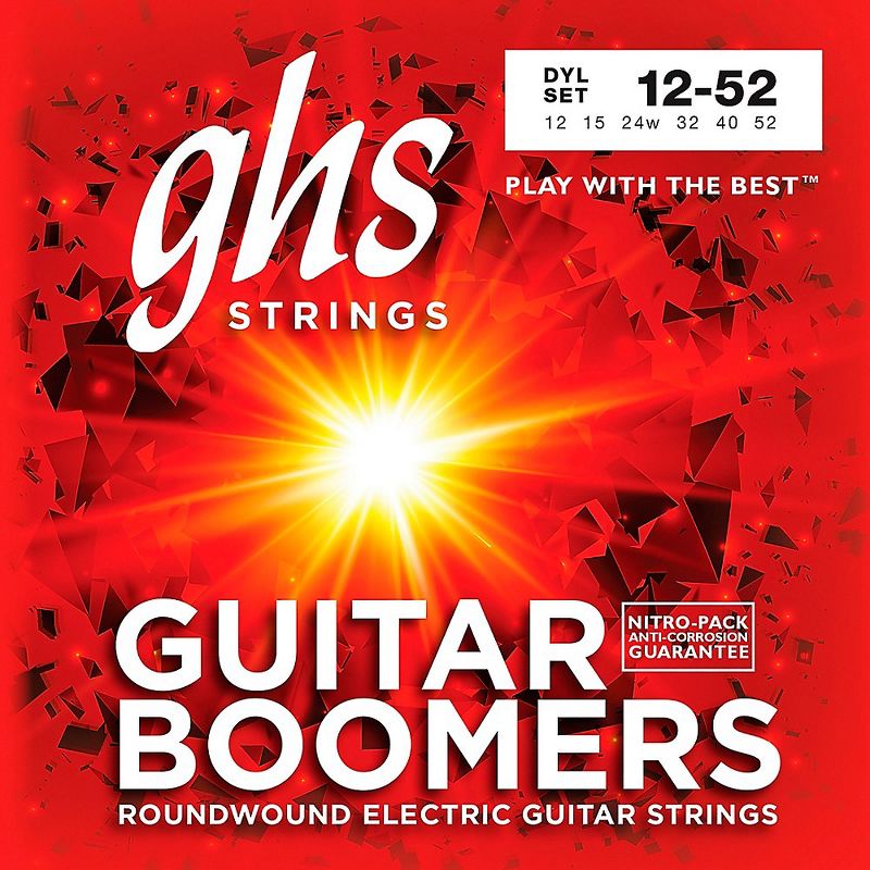 GHS DYL Boomers Light- Wound 3rd Electric Guitar Strings, 1 of 2