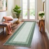 Washable Modern Geometric Bordered Area Rugs for Bedroom Living Room, Large Non Slip Soft Throw Carpet for Home Office - 2 of 4