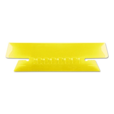 Pendaflex Hanging File Folder Tabs 1/3 Tab 3 1/2 Inch Yellow Tab/White Insert 25/Pack 4312YEL
