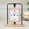 VIP Wood 12 in. Brown Reversible Clock 4x6 Photo Frame - 2 of 4