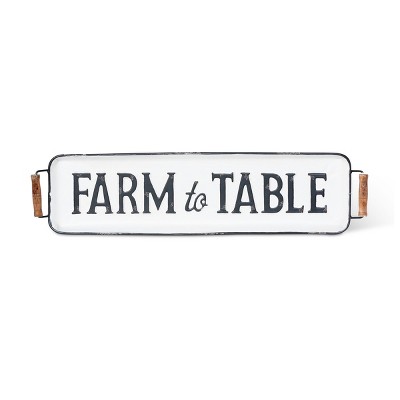 Park Hill Collection Farm To Table Metal Tray