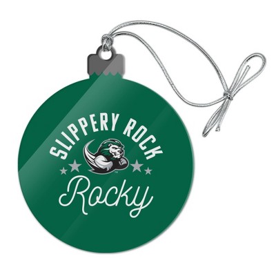 Slippery Rock The Rock Acrylic Christmas Tree Holiday Ornament