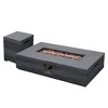 42/56 inch Outdoor Magnesium Oxide Fire Pit Table Propane for Outside Patio with Tank Cover - 2 of 4