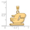 Black Bow Jewelry 14k Yellow Gold Central Michigan Chippewas NCAA Small Pendant - 2 of 3