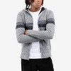 X RAY Full Zip Hooded Sweater With Stripes & Faux Shearling Lining - 4 of 4