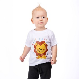 The Juniper Shop Mini Smiley Lion Paws Toddler Short Sleeve Tee - 1 of 4