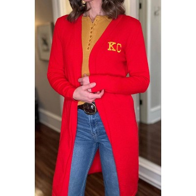 Women's Kansas City Long Cardigan - Elby Designs Apparel XL