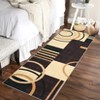 Abstract Circle Area Rugs for Living Room Soft Washable Rugs Ultra-Thin Non-Slip Modern Dining Room Carpet - 2 of 4