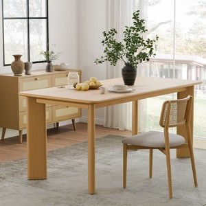 PexFix George Oval 67"x33.5" Dining Table Solid Wood Kitchen Tables - 1 of 4
