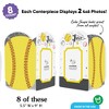Big Dot of Happiness Fastpitch Softball Photo Holder Centerpieces, 4x6 Picture Display Box, Sports Table Decoration for Kids Birthday Decor, 8 Count - 3 of 4