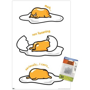 Trends International Gudetama - Not Listening Unframed Wall Poster Prints - 1 of 4