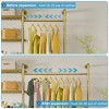 Timate X3i Garment Rack Wall Mounted Closet System Expandable Industrial Pipe Clothes Rack Walk in Closet, Adjustable from 5'10" to 8'3" - 2 of 4
