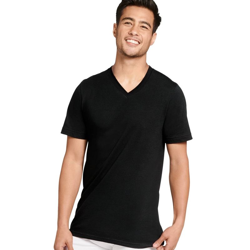 Jockey Men's Made in America 100% Cotton V-Neck T-Shirt - 2 Pac, 2 of 4