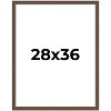 PosterPalooza | Elegant Brown Picture Frame - UV Acrylic, Foam Board Backing, Hanging Hardware - 2 of 4