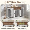 EROMMY Dog Crate Furniture For Small & Medium Dogs, Stylish Wood Dog Crate With Waterproof Top & Roman Columns, Dog Kennel End Table - 3 of 4