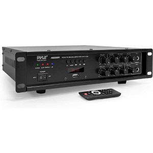 Pyle Bluetooth Home PA Mixing Amplifier - Black - 1 of 4