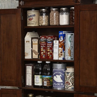 Americana Cherry Wood Pantry with Adjustable Shelving