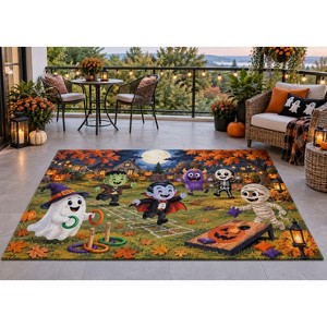 FC Design 5' x 7' Halloween Cute Monsters and Trick or Treat