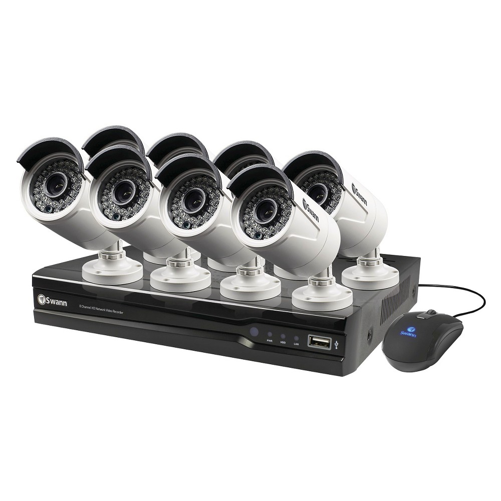 UPC 840236106141 product image for Swaan 8 Channel 3MP Video Recorder with 8 Cameras - White (SWNVK-873008) | upcitemdb.com