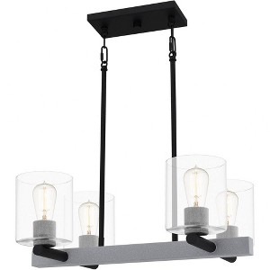 Quoizel Lighting Caldwell 4 - Light Chandelier in  Matte Black - 1 of 4