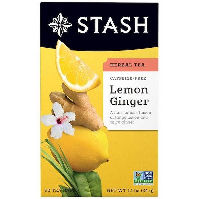 Lemon Ginger Tea Bags 20ct