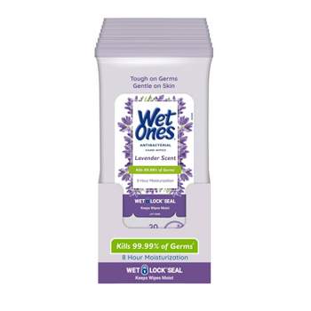Wet Ones Antibacterial Hand Wipes Lavender - 10pk/20ct