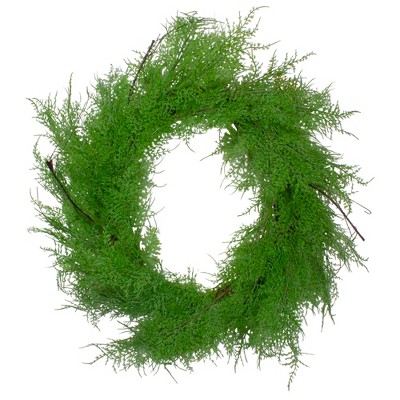 Northlight Brown and Green Cedar Christmas Wreath - 24-Inch, Unlit