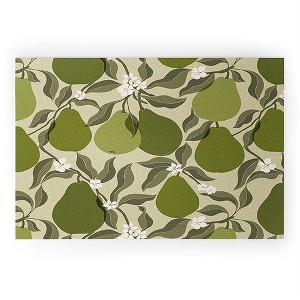 Cuss Yeah Designs Abstract Pears 36" x 24" Welcome Mat - Society6 - 1 of 3