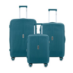 IZOD Sabina Premium Lightweight Polycarbonate Hard Shell 3 Piece Luggage Set - 20", 24", and 28" Sizes - 1 of 4